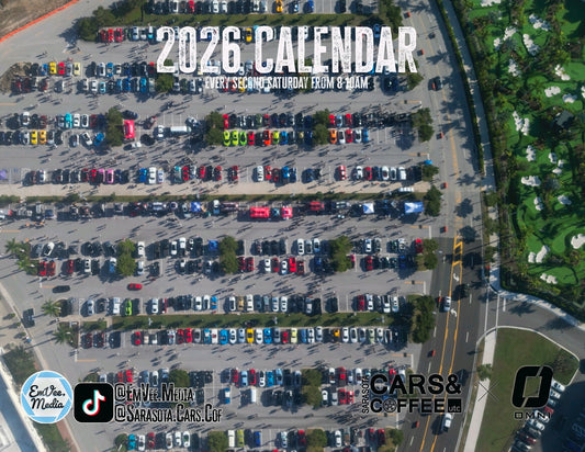 2026 Sarasota Cars and Coffee & EmVee Media Calendar
